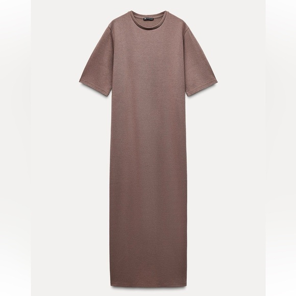 WASHED INTERLOCK DRESS - Picture 3 of 4